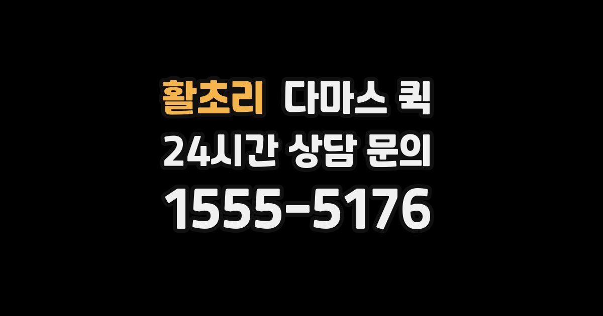 활초리 다마스 퀵