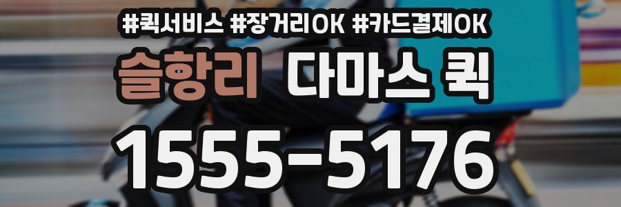 슬항리 다마스 퀵