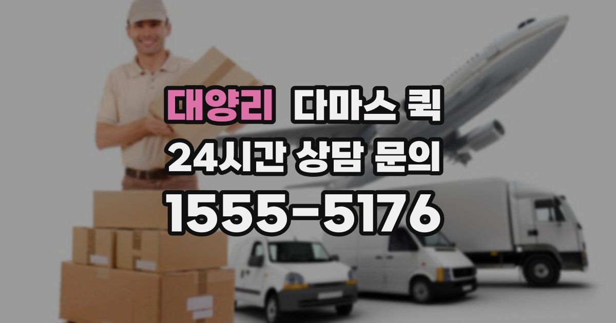 대양리 다마스 퀵