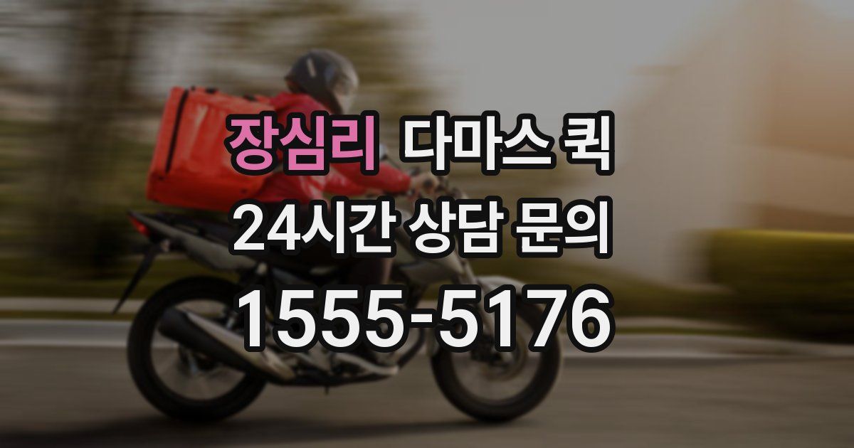 장심리 다마스 퀵