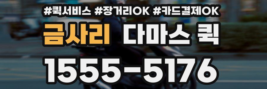 금사리 다마스 퀵