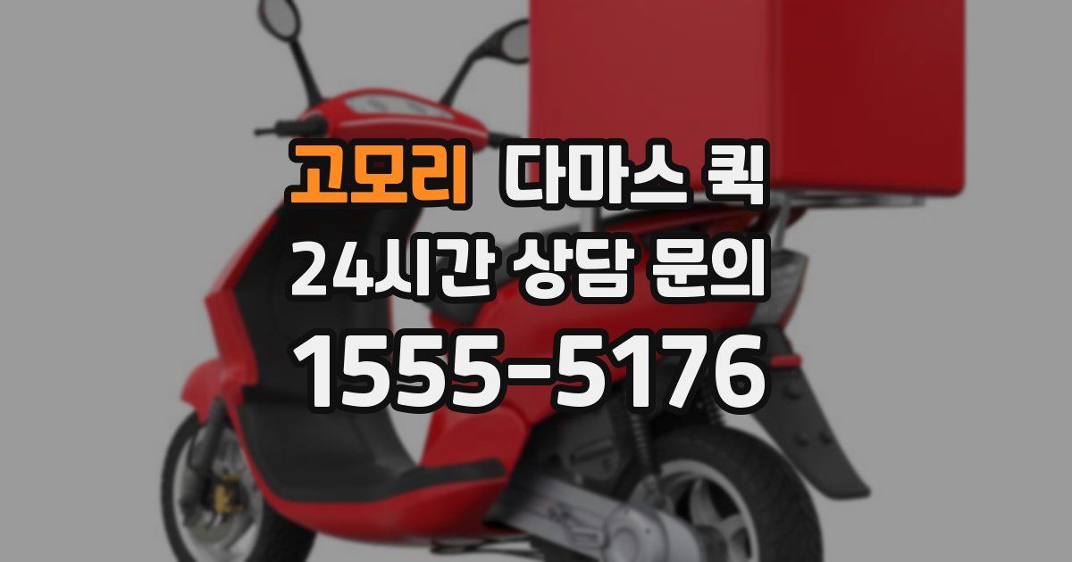 고모리 다마스 퀵