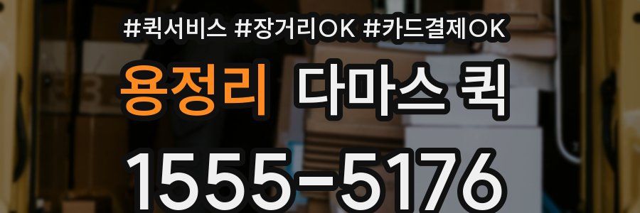 용정리 다마스 퀵