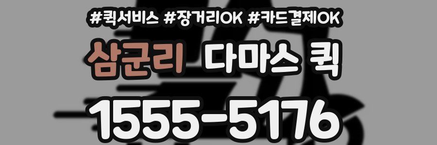 삼군리 다마스 퀵