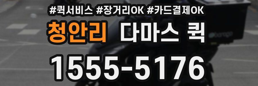 청안리 다마스 퀵