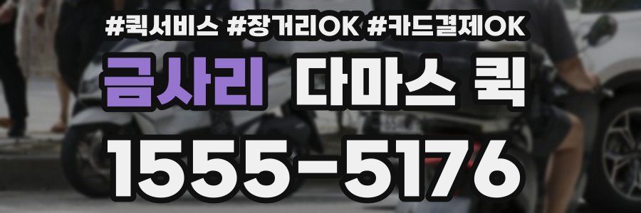 금사리 다마스 퀵