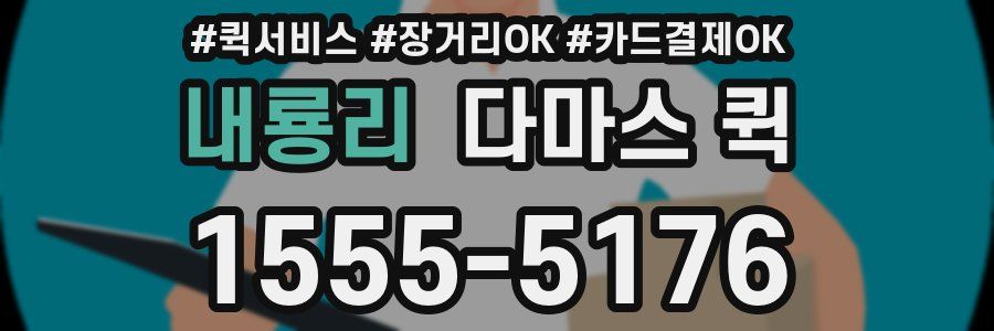 내룡리 다마스 퀵