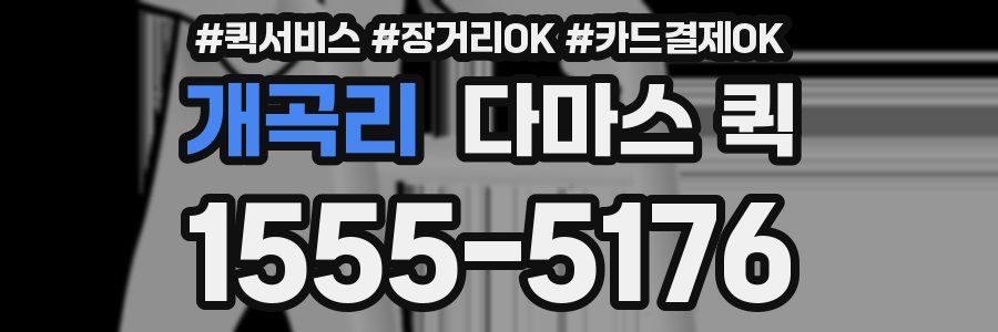 개곡리 다마스 퀵