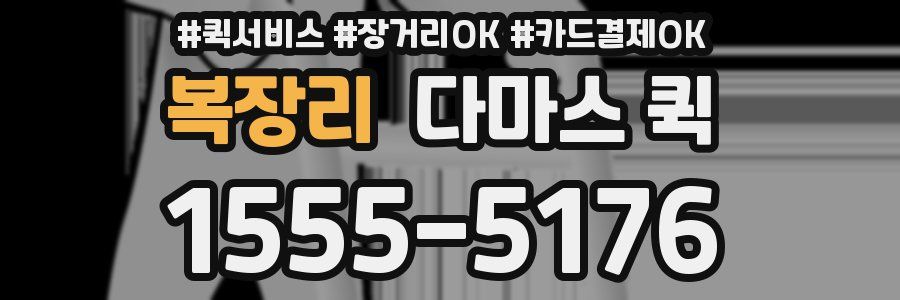 복장리 다마스 퀵