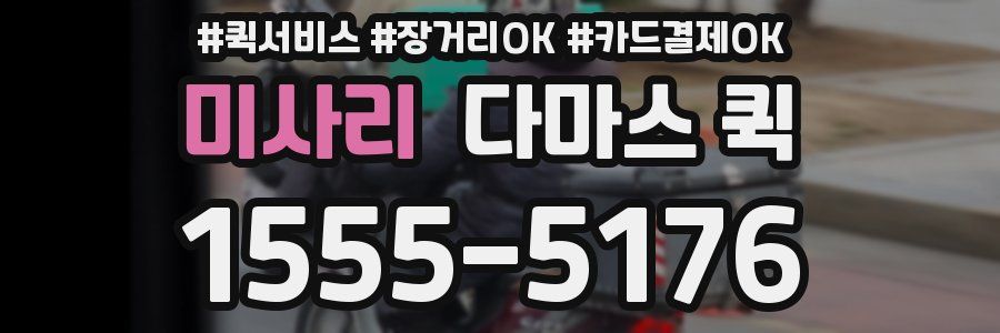 미사리 다마스 퀵