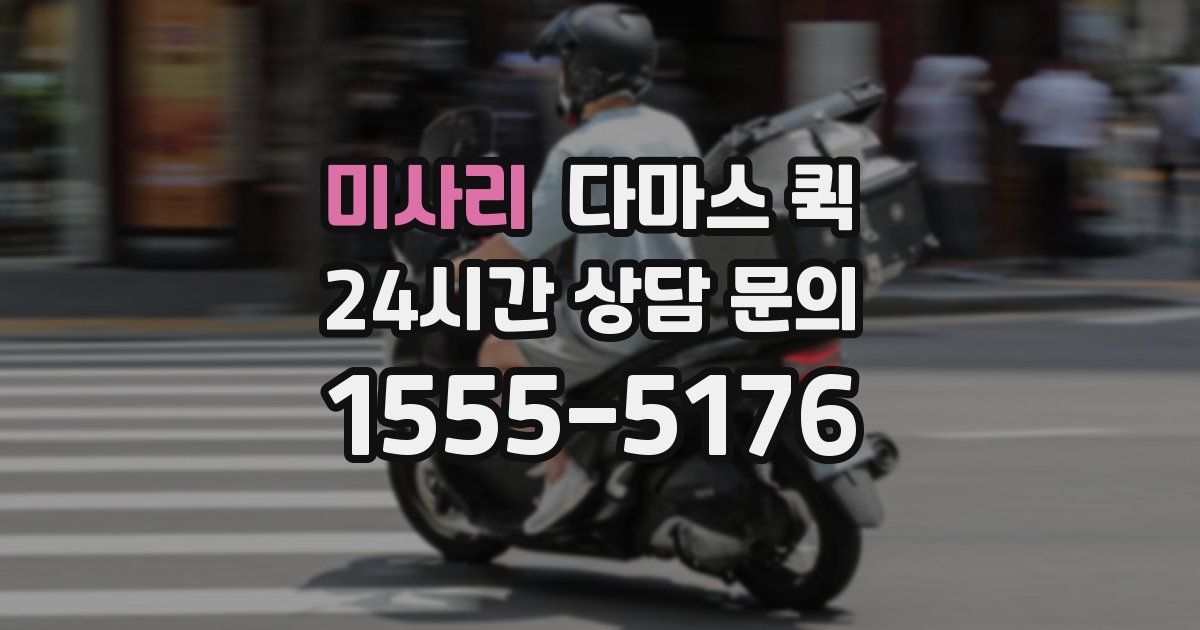 미사리 다마스 퀵