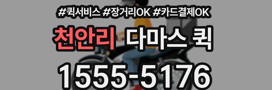 천안리 다마스 퀵