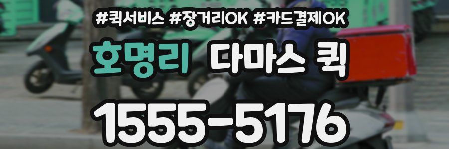 호명리 다마스 퀵