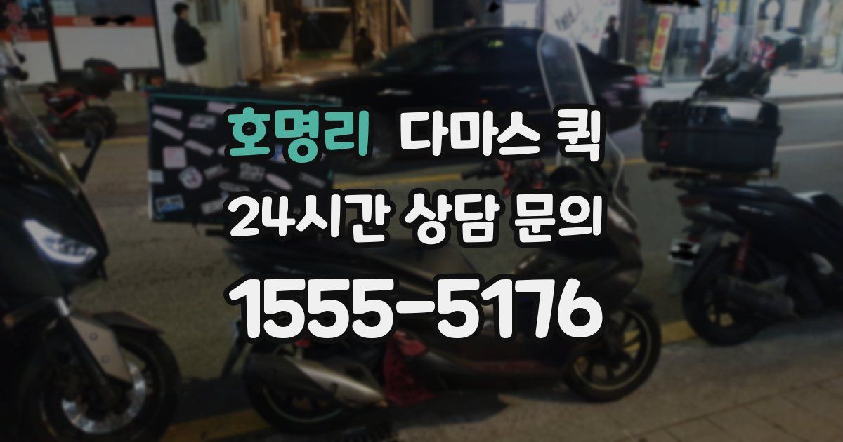 호명리 다마스 퀵