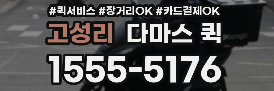 고성리 다마스 퀵