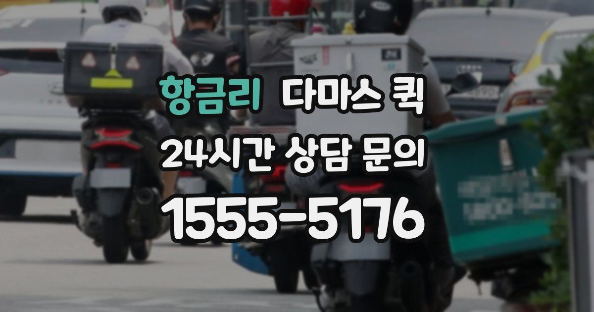 항금리 다마스 퀵