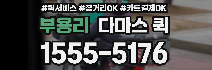 부용리 다마스 퀵