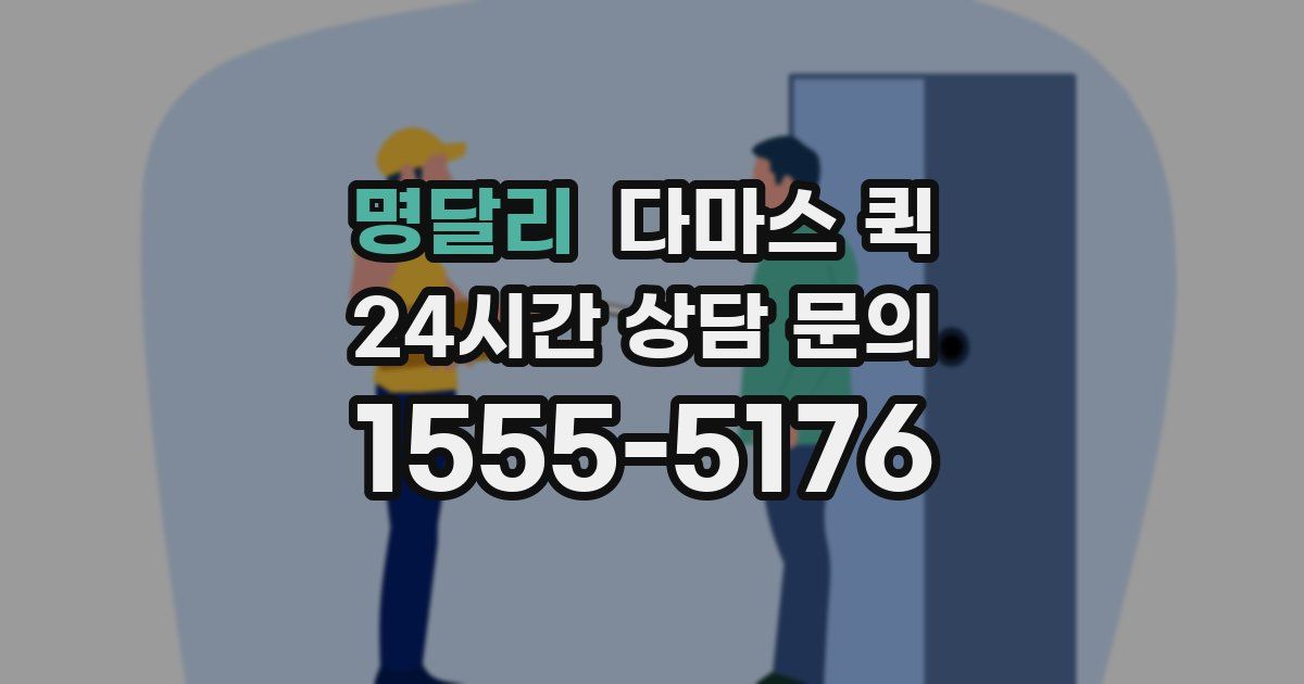 명달리 다마스 퀵