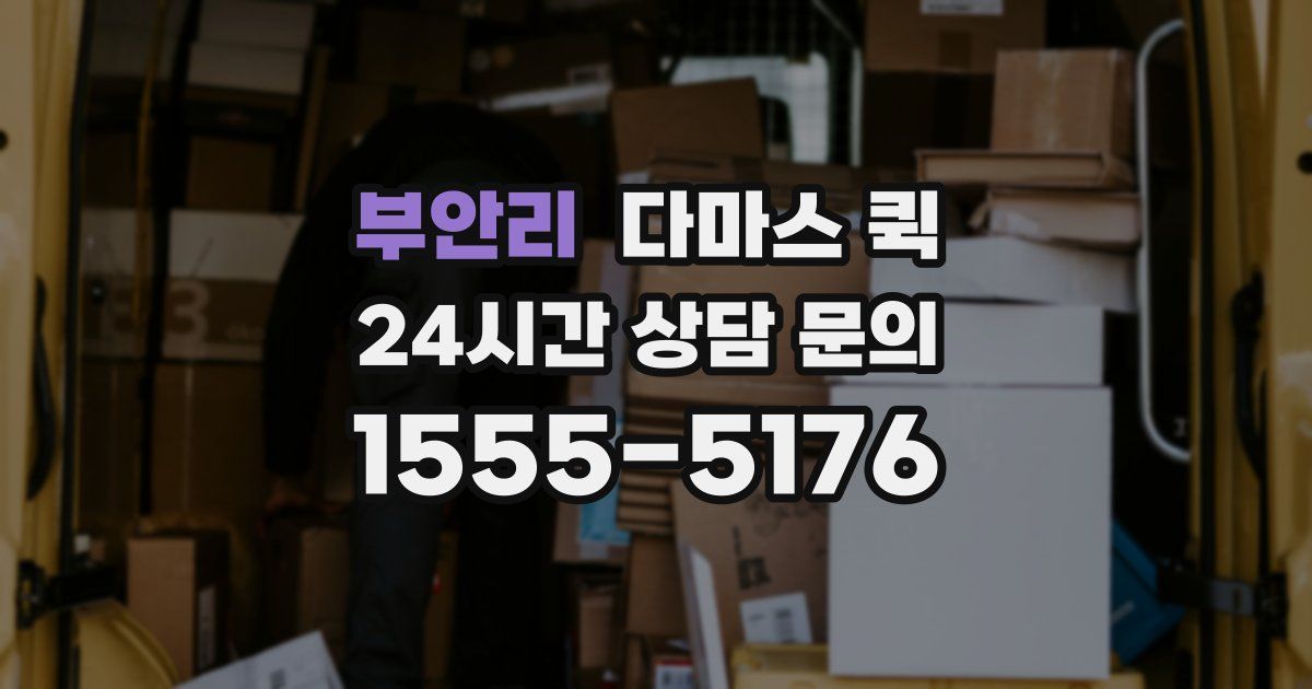 부안리 다마스 퀵