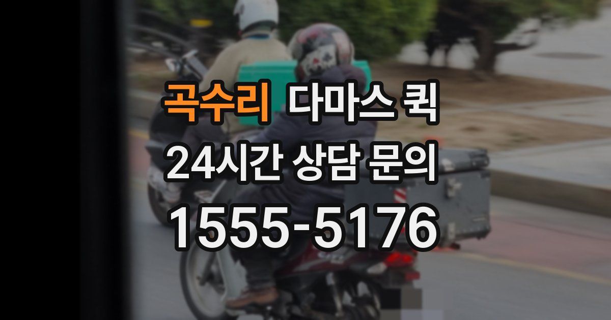 곡수리 다마스 퀵