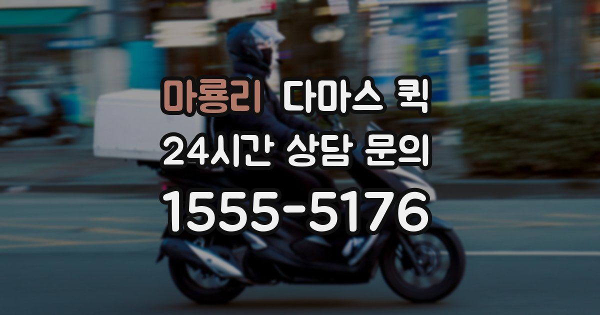 마룡리 다마스 퀵