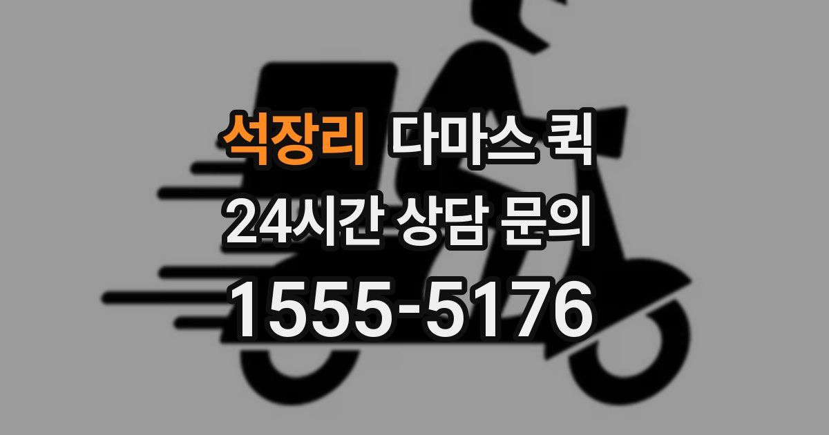 석장리 다마스 퀵