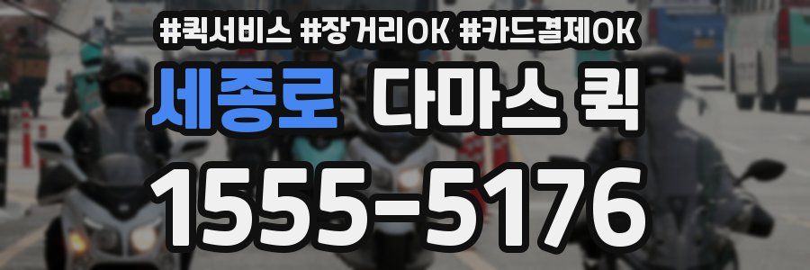 세종로 다마스 퀵