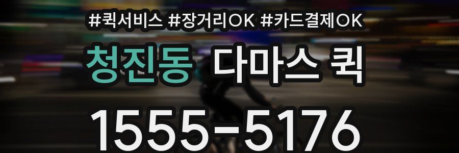 청진동 다마스 퀵