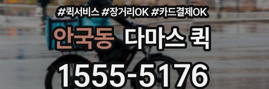 안국동 다마스 퀵