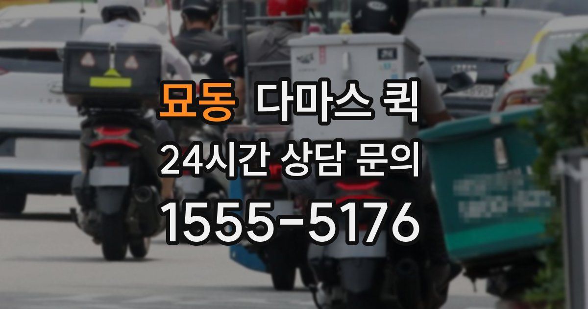 묘동 다마스 퀵