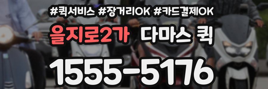 을지로2가 다마스 퀵