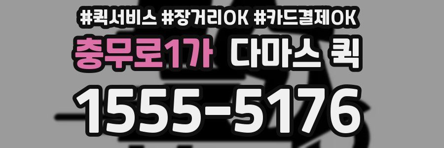 충무로1가 다마스 퀵