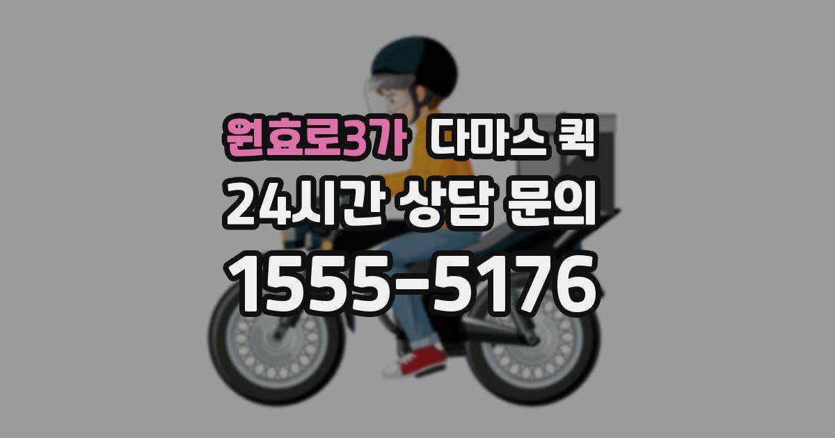 원효로3가 다마스 퀵