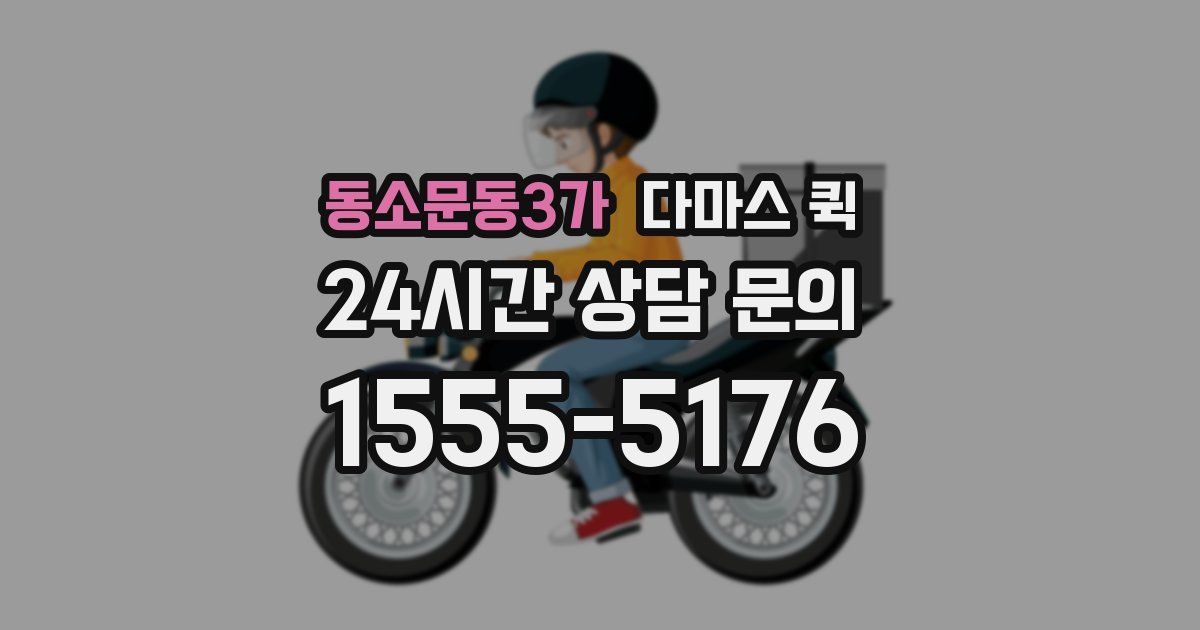 동소문동3가 다마스 퀵