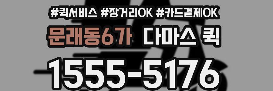 문래동6가 다마스 퀵