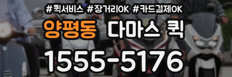 양평동 다마스 퀵