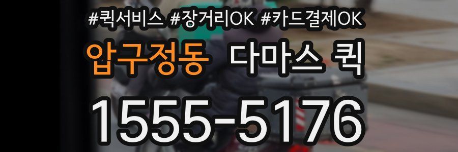 압구정동 다마스 퀵