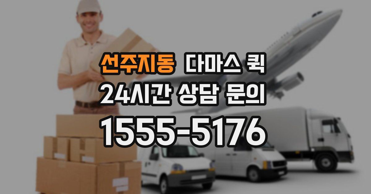 선주지동 다마스 퀵