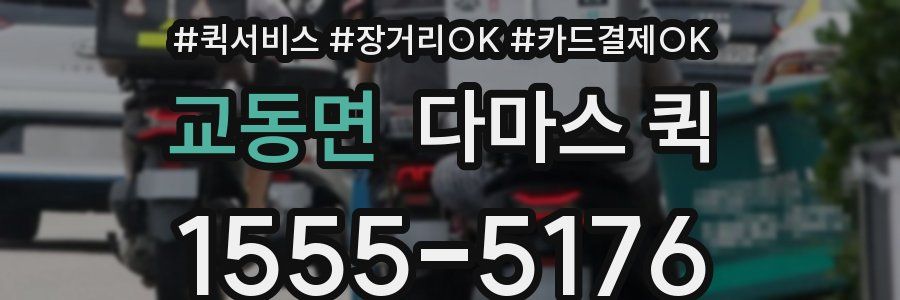 교동면 다마스 퀵