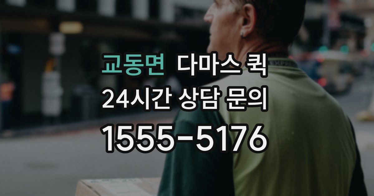 교동면 다마스 퀵