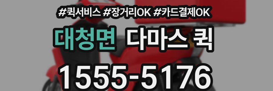 대청면 다마스 퀵