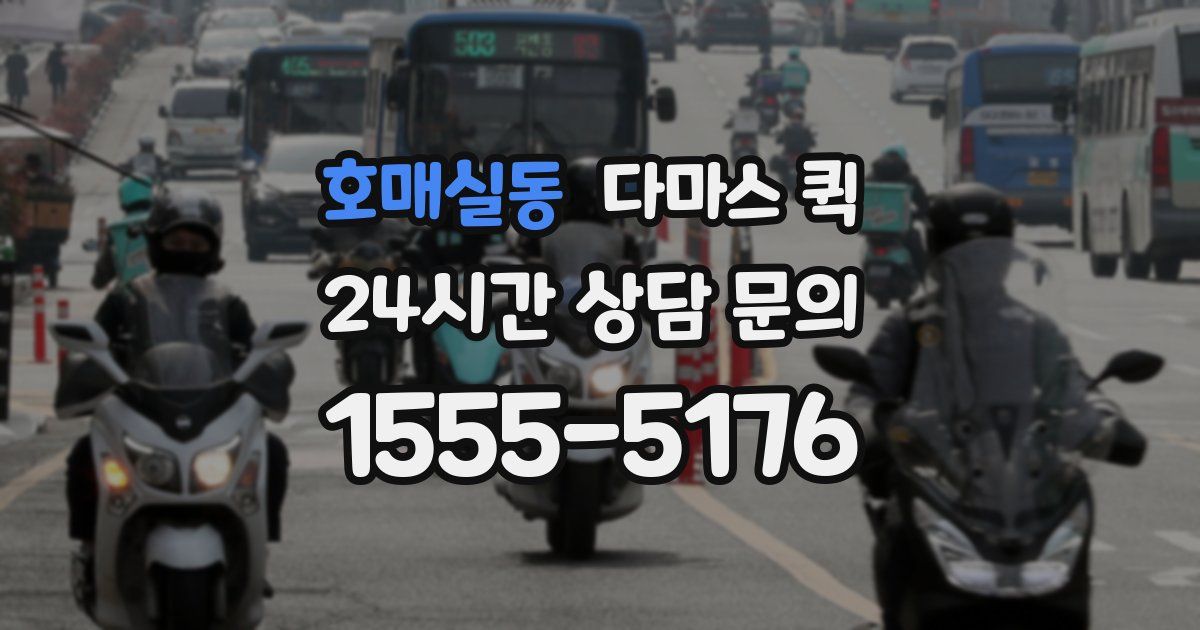 호매실동 다마스 퀵