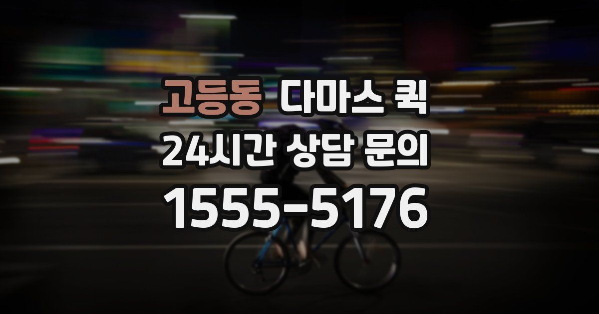고등동 다마스 퀵