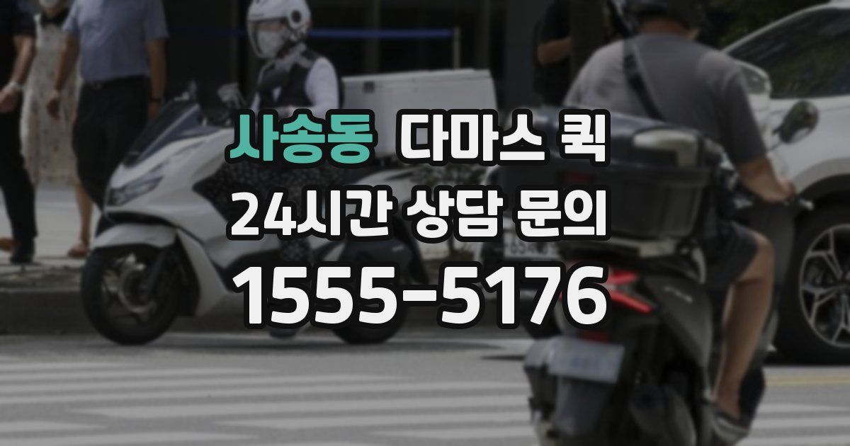 사송동 다마스 퀵