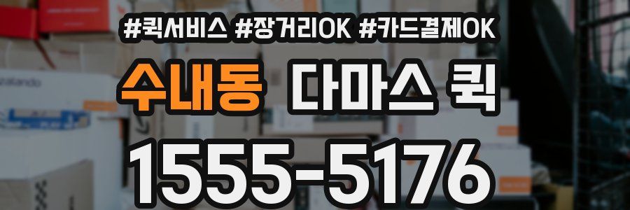 수내동 다마스 퀵