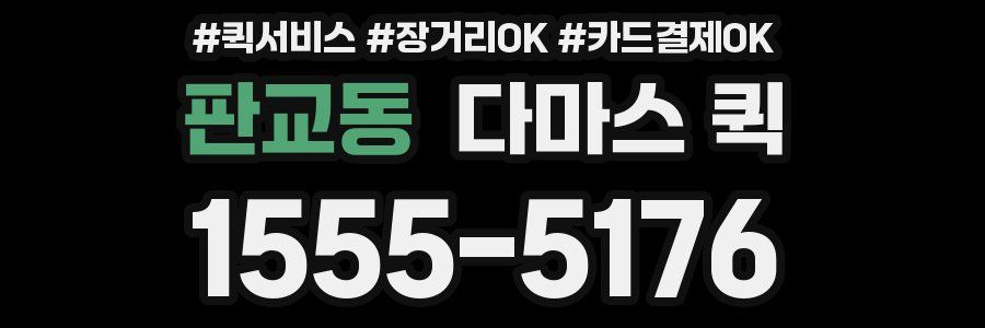 판교동 다마스 퀵