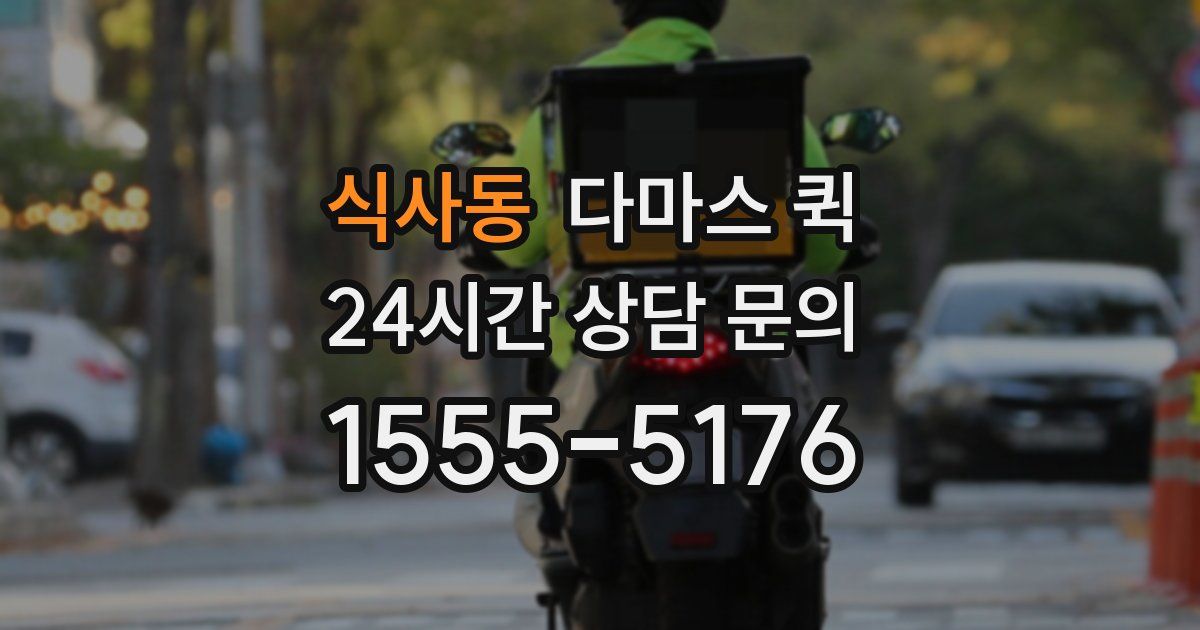 식사동 다마스 퀵