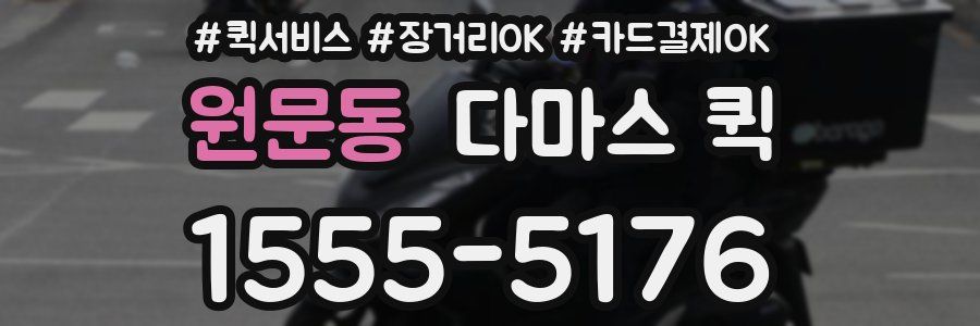 원문동 다마스 퀵