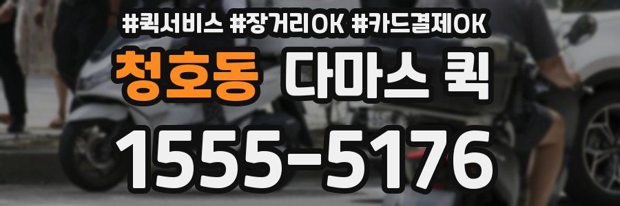 청호동 다마스 퀵