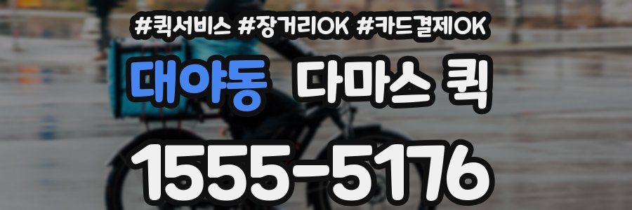 대야동 다마스 퀵